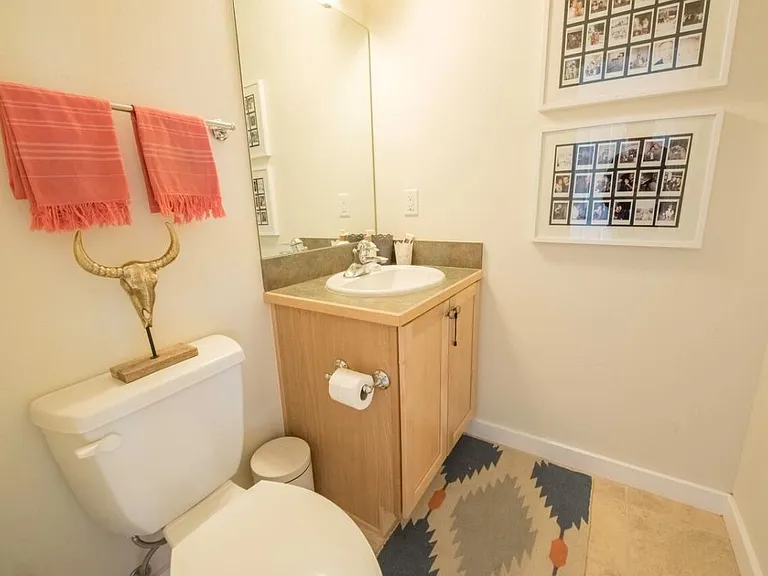 First floor powder room