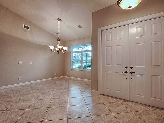 Double door front entry.