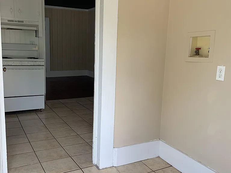 View of laundry room from back door