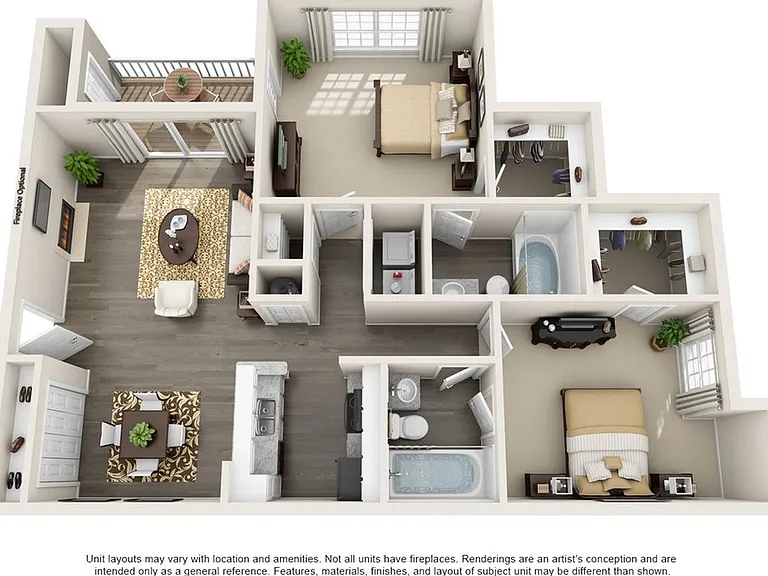 2 Bedroom | 2 Bath | 1132 SF 2 Bedroom | 2 Bath | 1132 SF