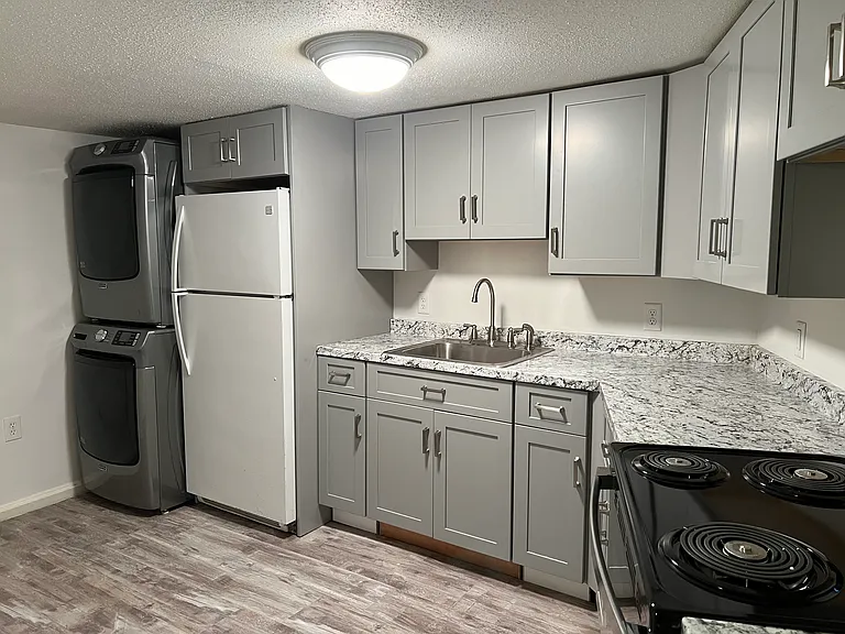 Kitchen with Washer and Dryer