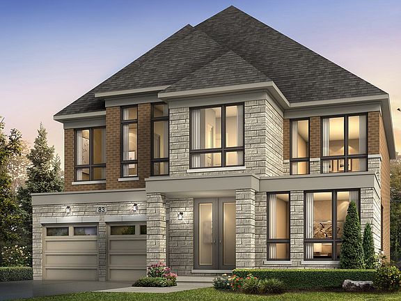 Exterior Topaz Style E at Woodhaven in Aurora, Ontario.