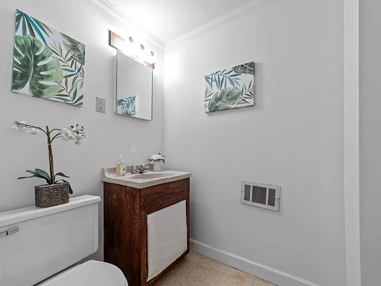 Half bath on lower level
