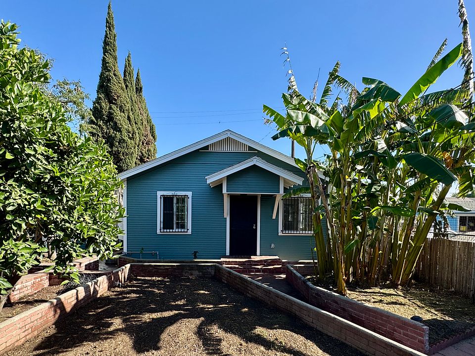 Front of house with garden area