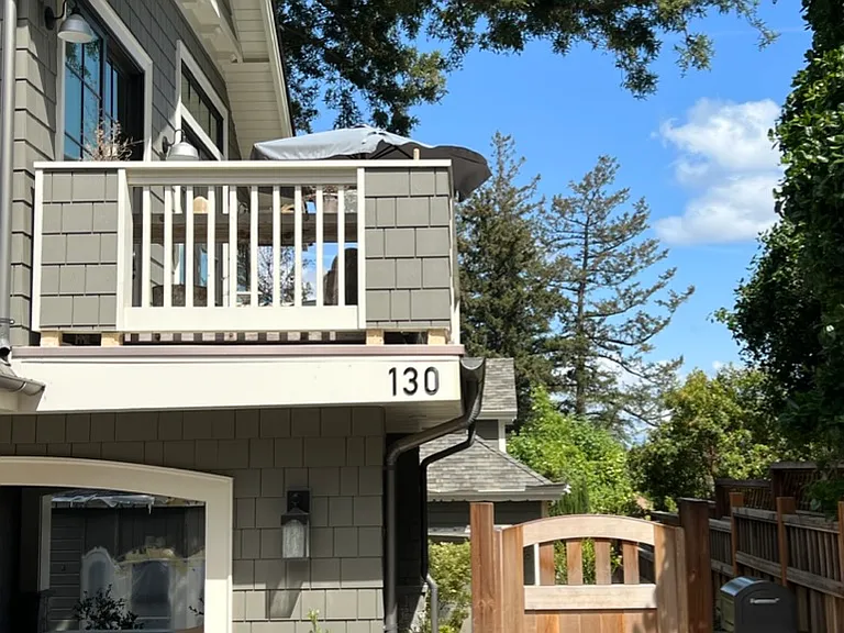 Exterior view of entry gate from Wissahickon Avenue.
