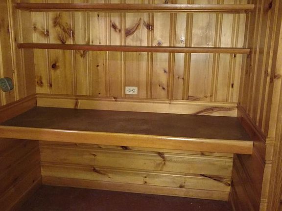 Basement built in desk