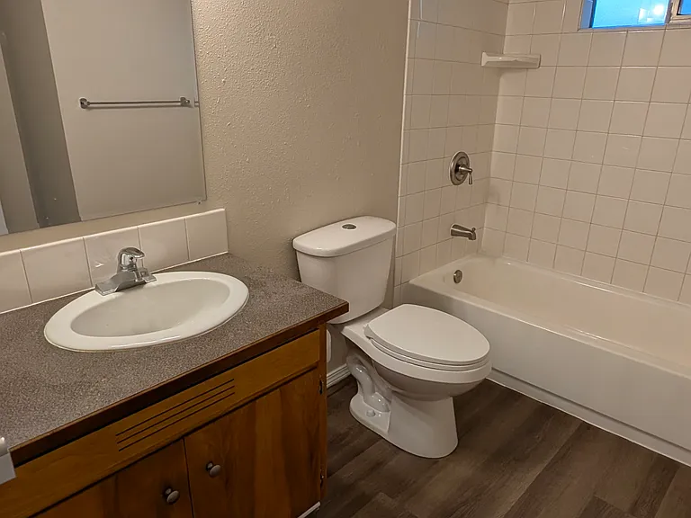 Renovated full-sized bathroom