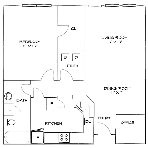Floor plan Design 1F