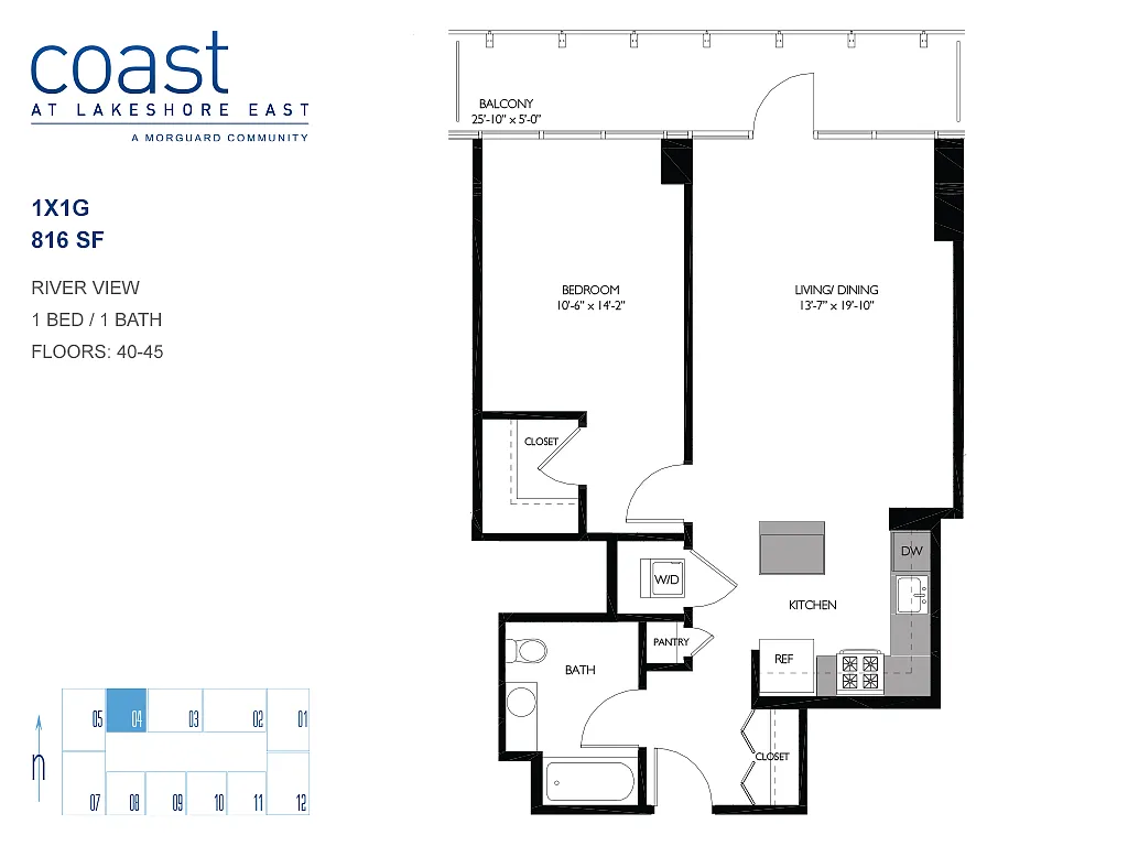 Floor plan 1x1G