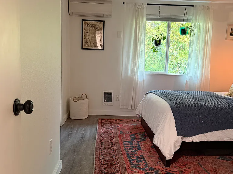 Beautifully curated bedroom with comfort and design in mind