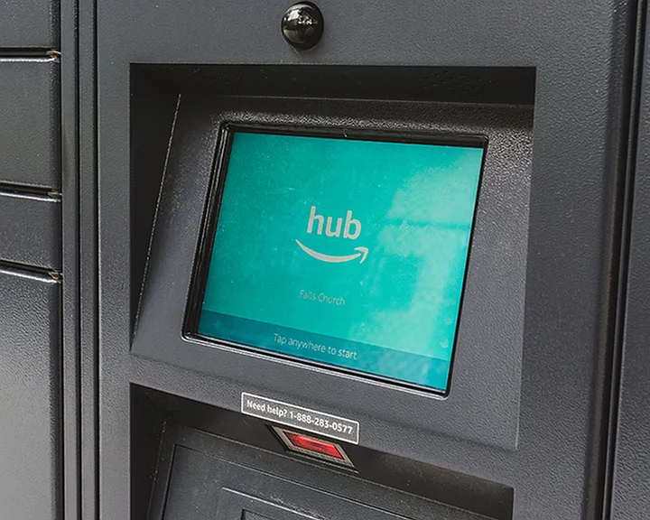 Amazon Hub package lockers for 24/7 self-service pick-up and returns