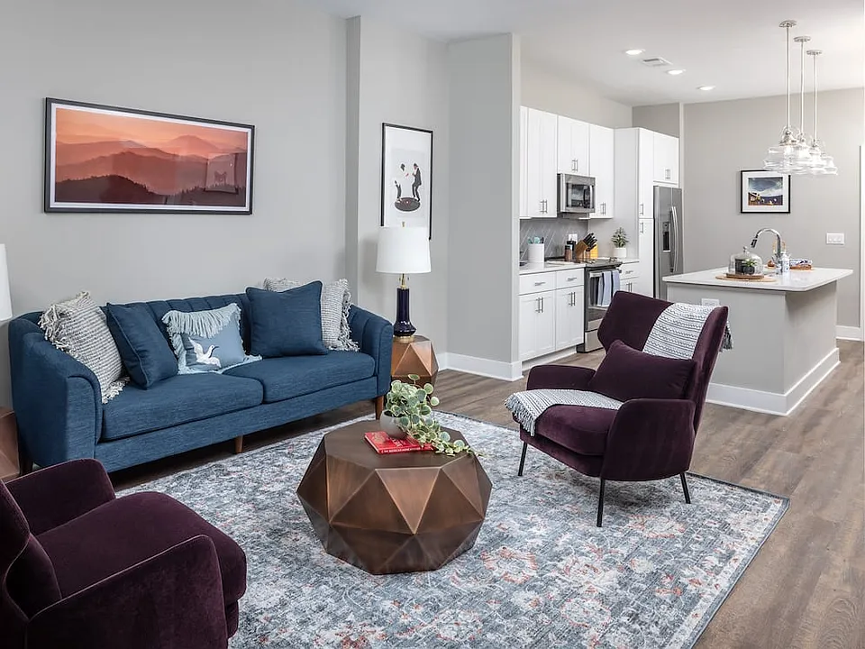 Scheme 1 - Living Area and Kitchen