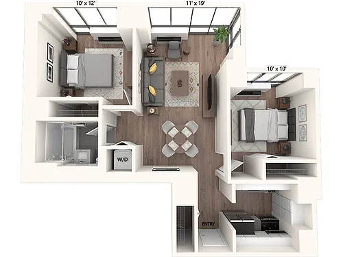 Floor plan B1-726-826-786sq