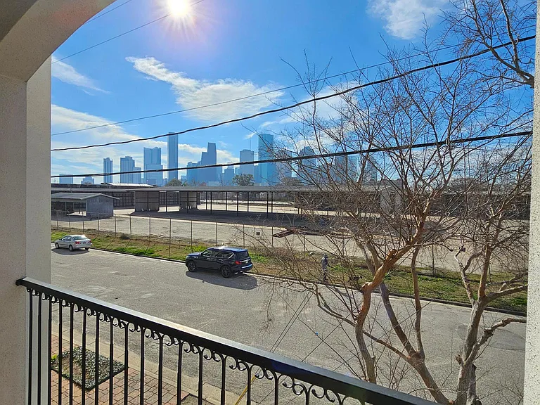 Beautiful downtown views from 2nd floor balcony