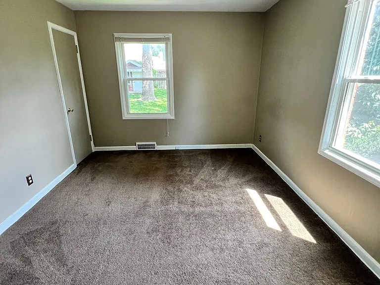 Bedroom #2. Both bedrooms have their own closet and 2 large windows for lots of natural light.