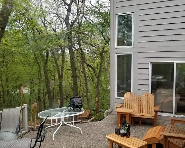 back yard patio