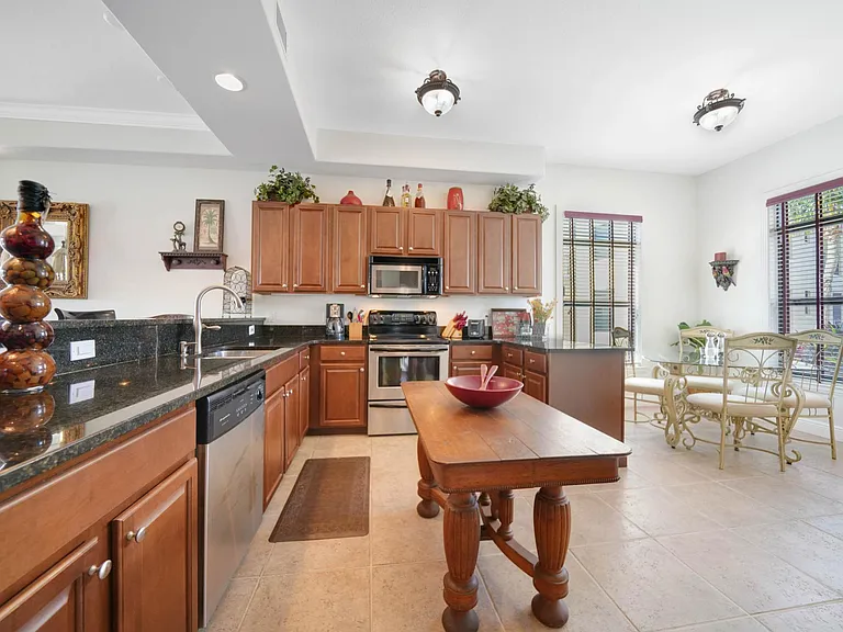 Kitchen and dining area