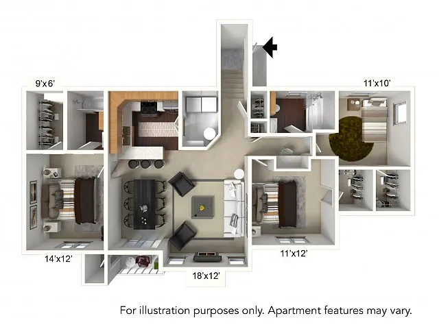 Floor plan E2 Plan*