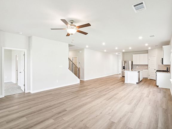 Kitchen, Living, and Dining Areas