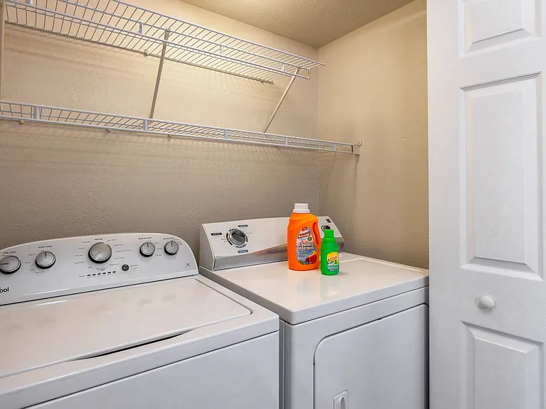 Simplify life with in-home washer and dryer available in every home at Boca Winds.