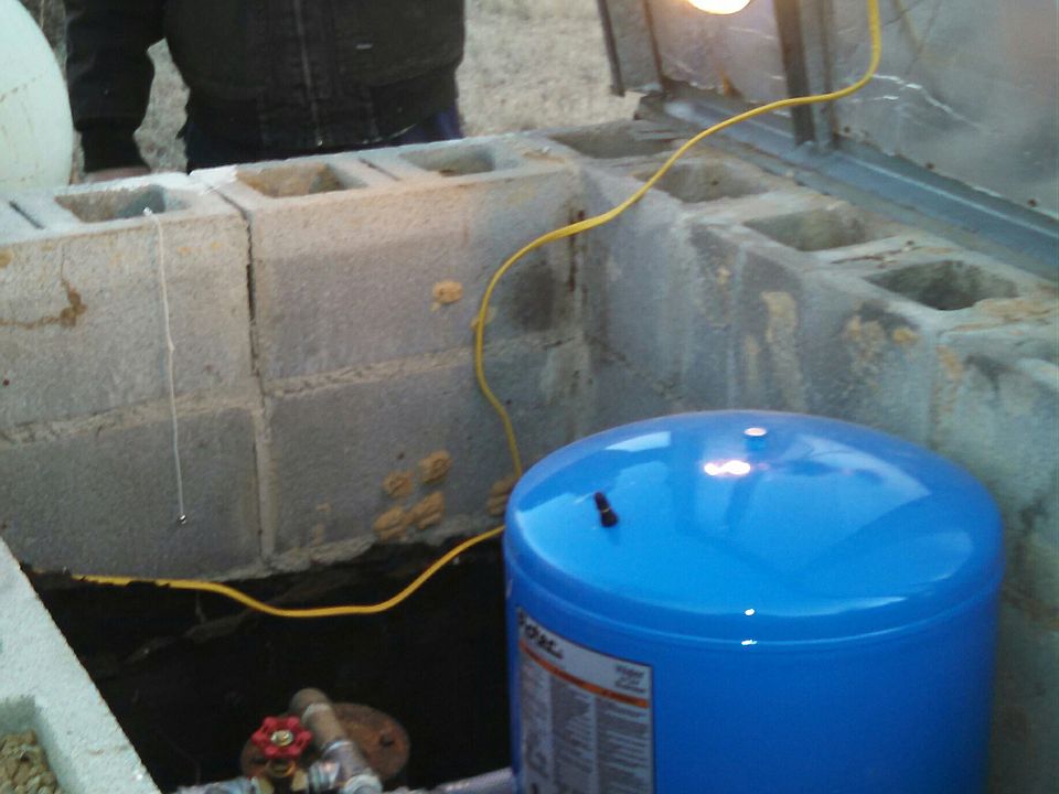 New well tank and lines