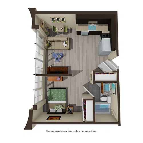 Floor plan Studio - F