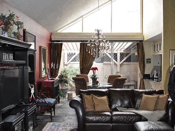 Living room and dining room