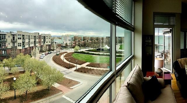 Floor to ceiling windows, lots of light even on a cloudy day