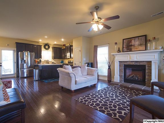 Living Room Opens to Kitchen