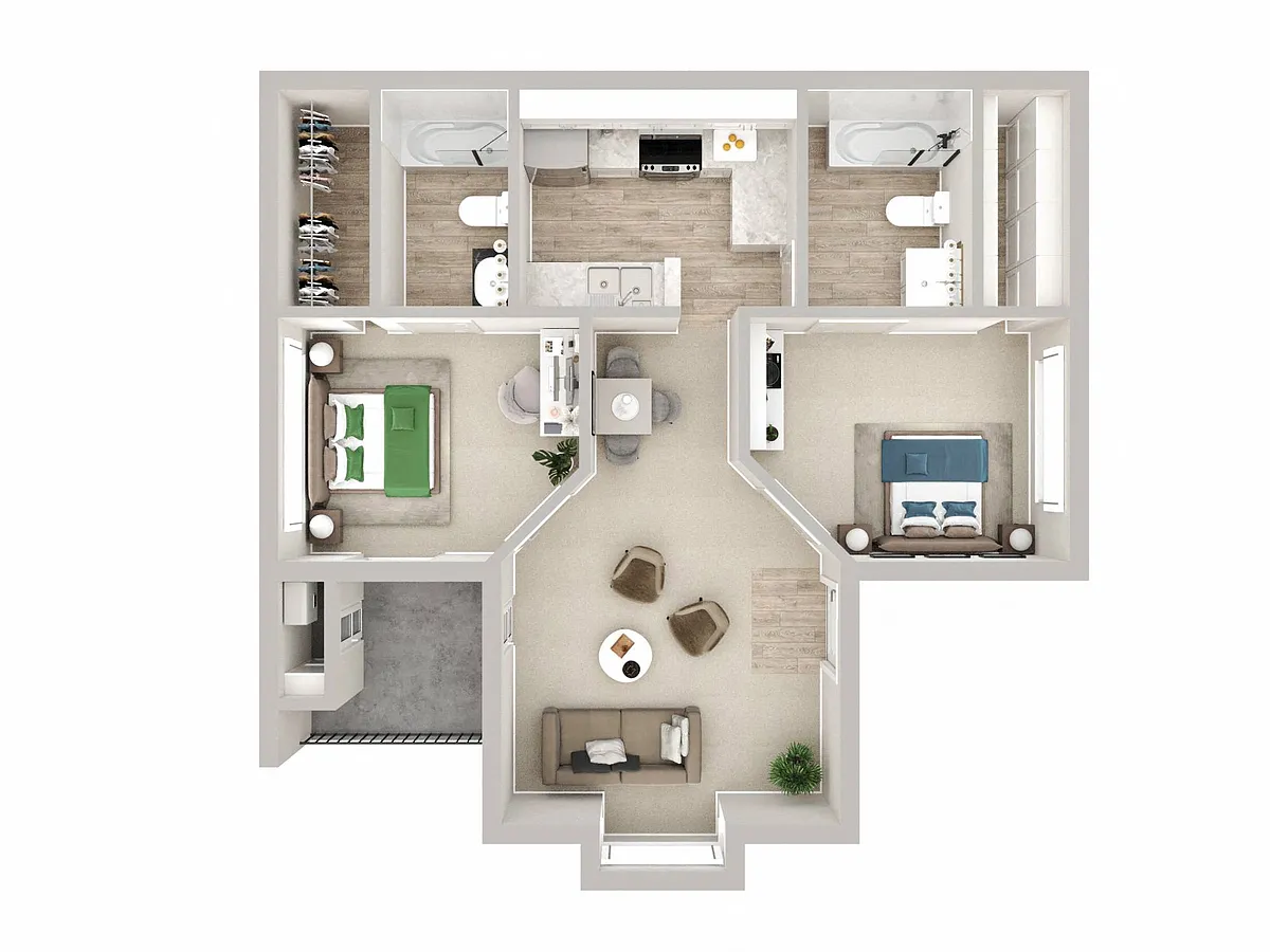 Floor plan The Roomate