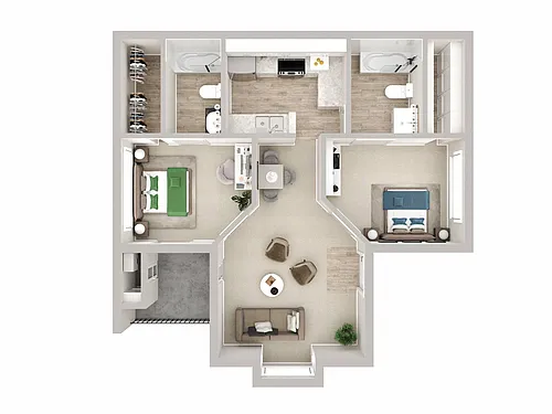 Floor plan The Roomate