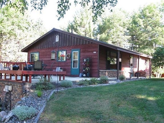 Side View with front door and patio