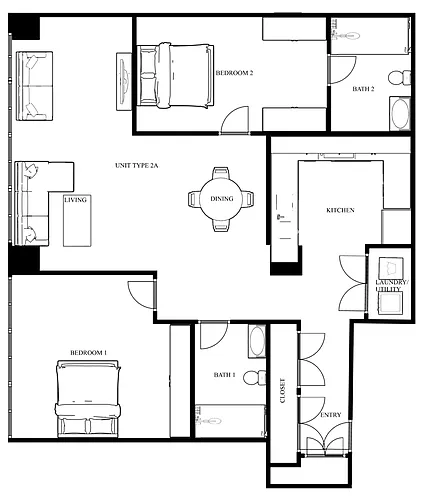 Floor plan 2A