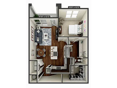 Floor plan A2-1-807