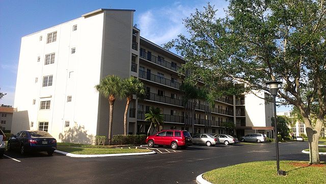 front of the building