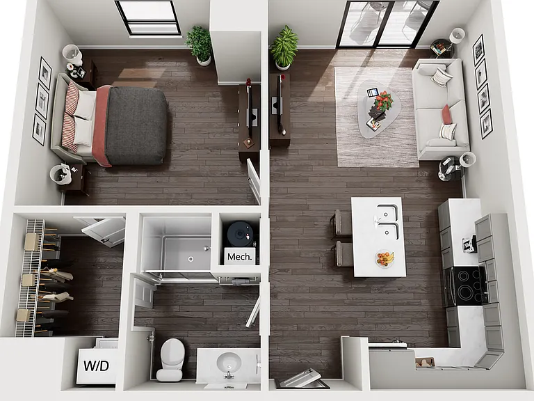 1 Bedroom 1 Bedroom