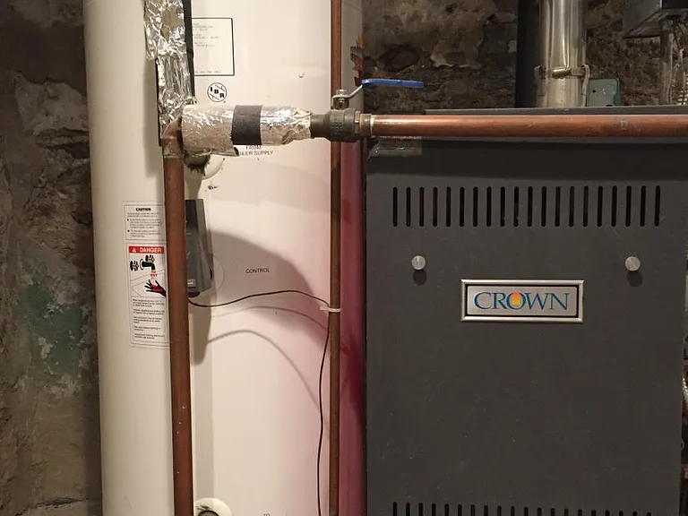 Gas heat and gas water heater