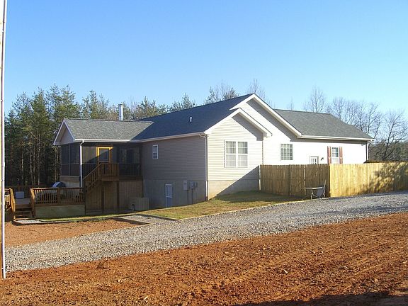 Side and back of home