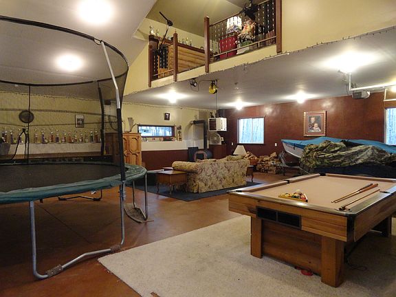 Interior view of shed