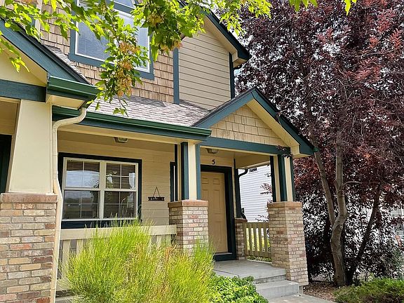 Front entrance from sidewalk, end unit.