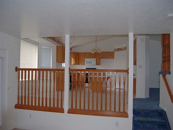 View From Family Room into Kitchen area