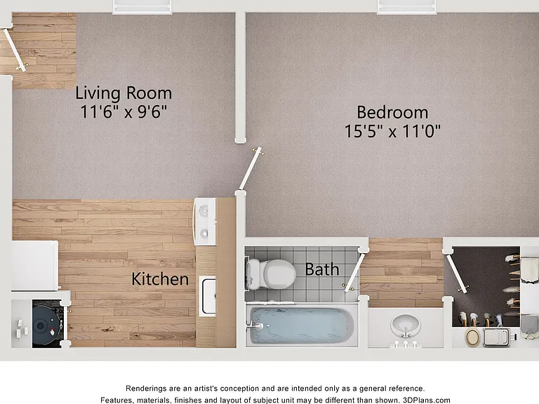 Berkeley 2D Unfurnished with Dimensions Berkeley 2D Unfurnished with Dimensions