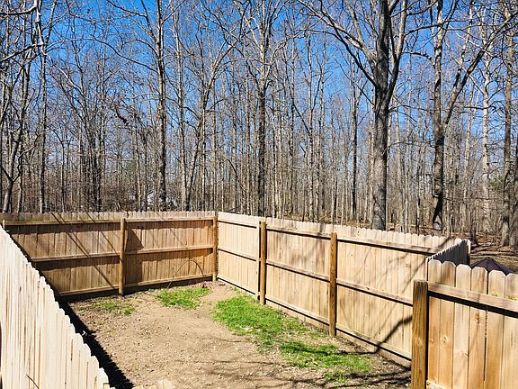 Fenced off side porch