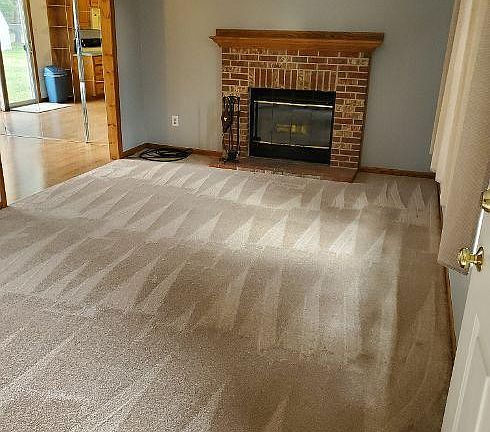 Family Room with working fire place; wood burning