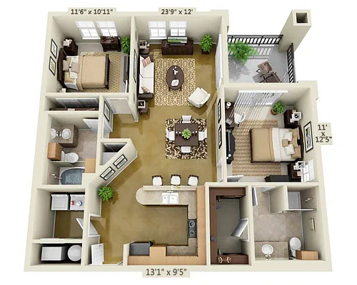 Floor plan DeQuesada (B2A)