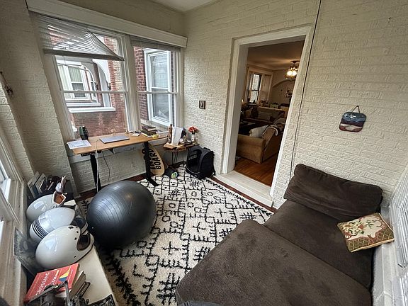 View from front sunroom back into main living area.