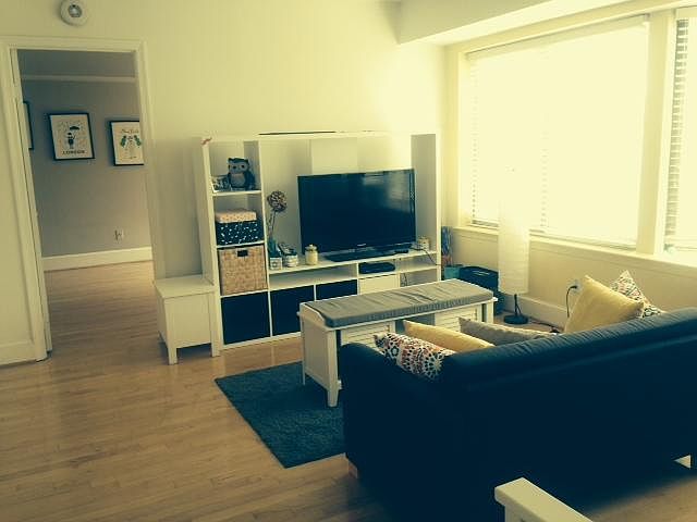 Living room bathed in natural light