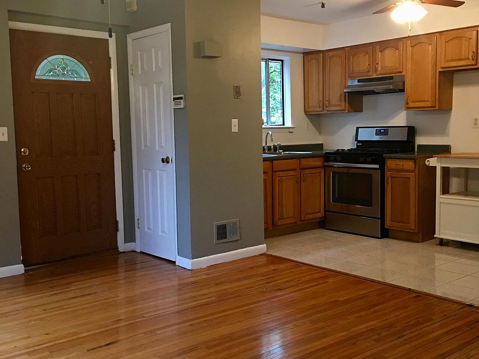 Roomy open concept: living/dining room combo, galley kitchen
