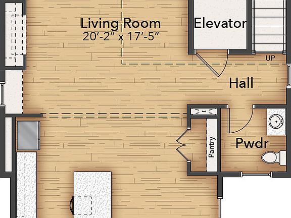 Unit A - Third Floor w Fireplace and Built-ins