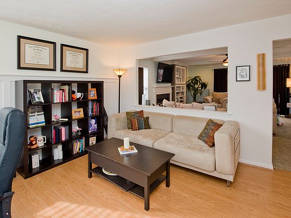 Sitting Room/Office - Custom Trim, open to Living Room